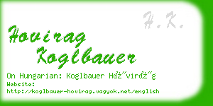 hovirag koglbauer business card